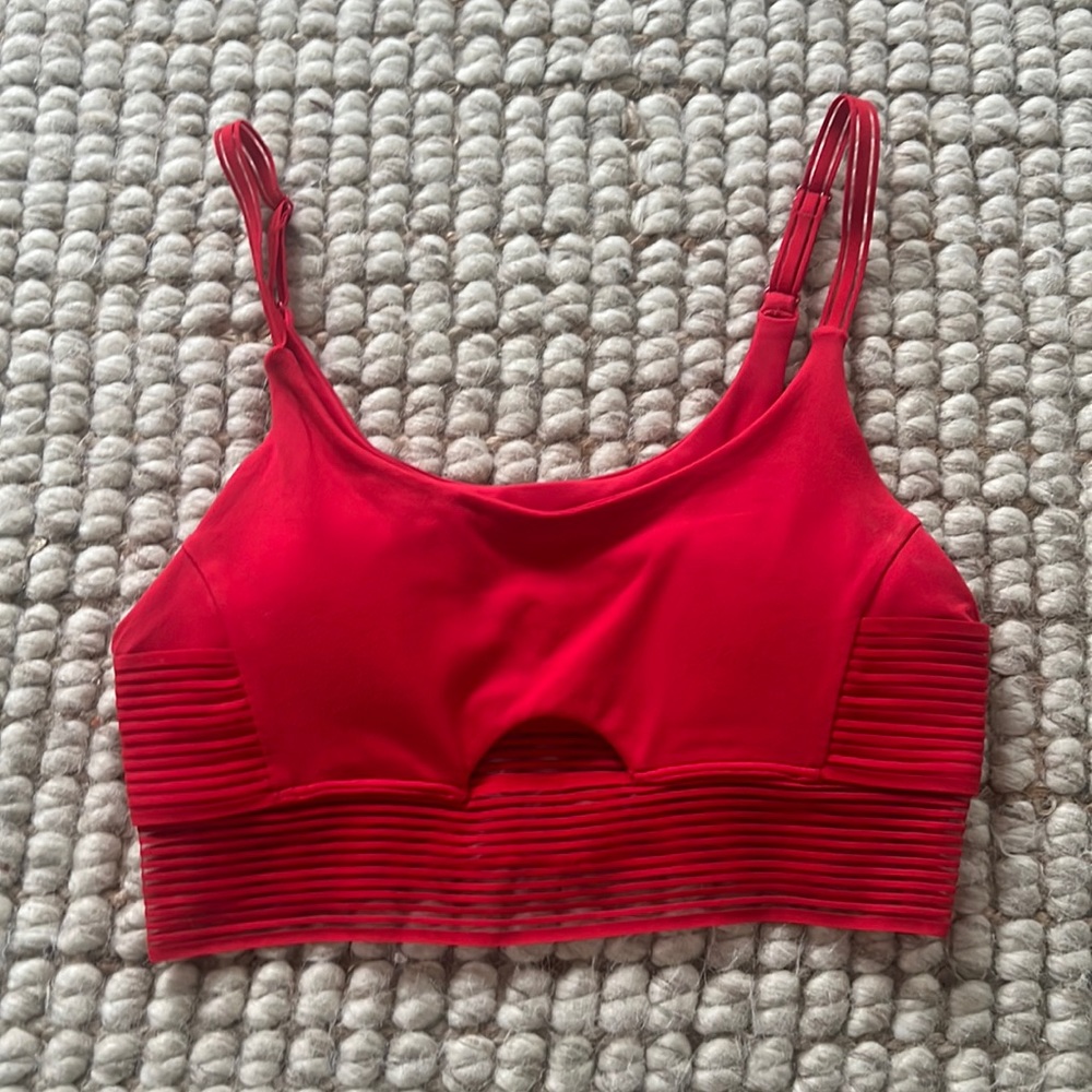 Alo yoga Red cut out sportsbra